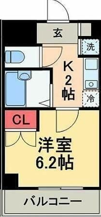 メインステージ門前仲町の間取り