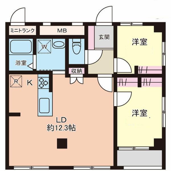 レジデンスミツイの間取り|間取りです。