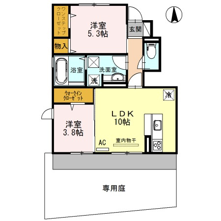 【間取り】 | ウィット八平　Ａ棟