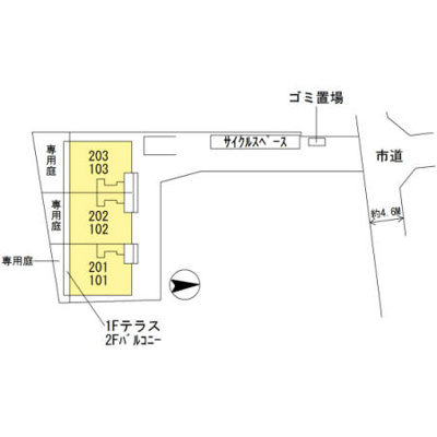 【区画図】 | ウィット八平　Ａ棟