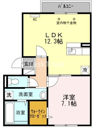 【間取り】 | メイト城北A棟