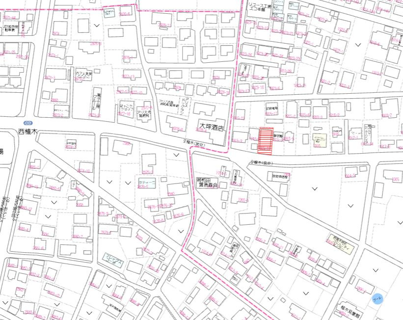 北諸県郡三股町大字樺山の売地の土地図