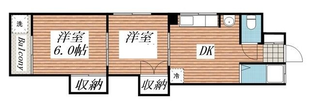 丹羽マンションの間取り|間取りです。
