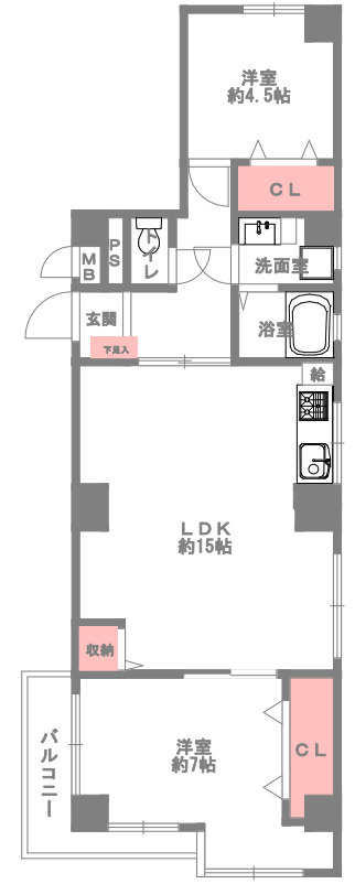 グリーンハイツ御影の間取り