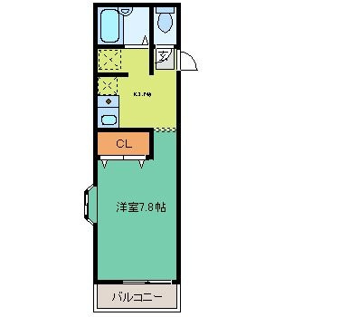 アローズ梶ヶ谷の間取り|間取りです。