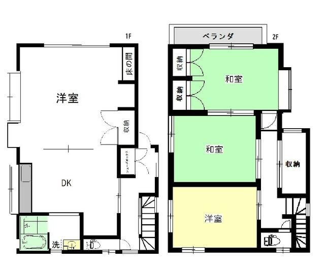 東船橋４丁目戸建ての間取り