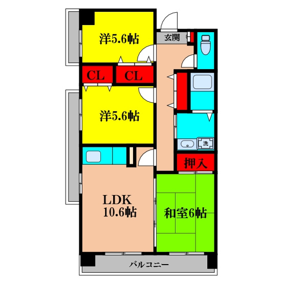 【間取り】 | インペリアル上新庄