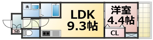 【間取り】 | グランパシフィック北巽　仲介手数料無料