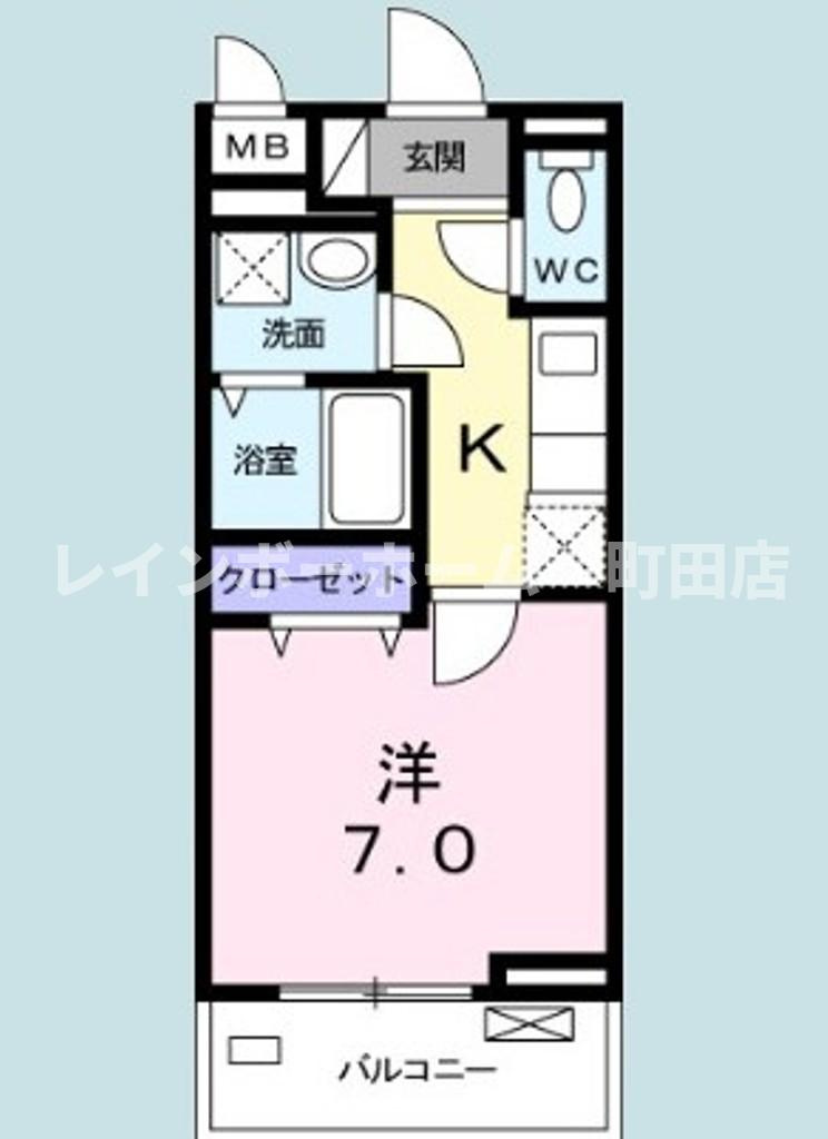 ａｕｂｅ　ｎｅｏ※初期費用分割あと払いサービス利用可能物件の間取り