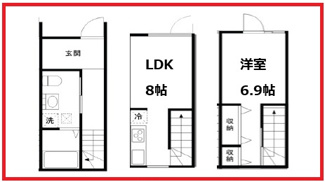 【間取り】 | モックテラス北綾瀬