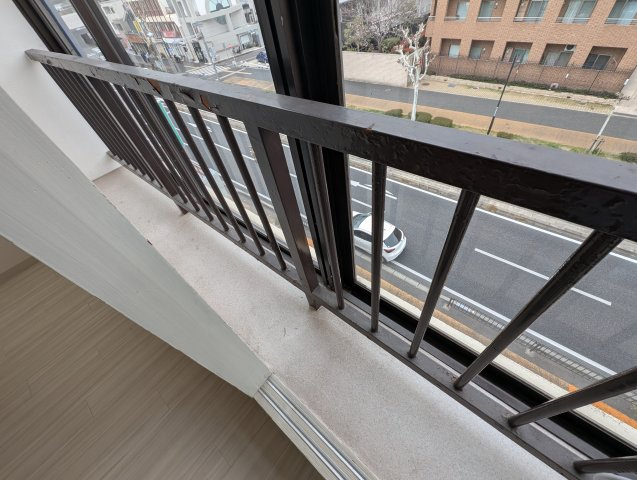 枝川ハイツのバルコニー