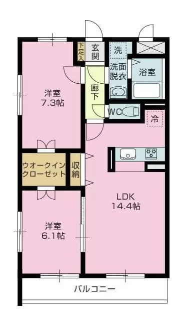 クレール錦町の間取り