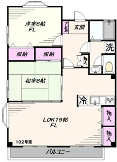 【間取り】 | サウスコート | 間取りです。