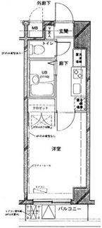 【間取り】 | カテリーナ市ヶ谷 | 間取りです。