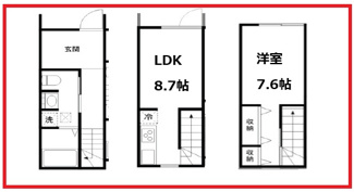 【間取り】 | モックテラス北綾瀬