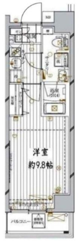 レガリス錦糸町の間取り