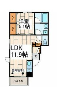 【間取り】 | Ｄｅａｒ　ｃｏｕｒｔ　Ａｋａｂａｎｅ | 間取りです。
