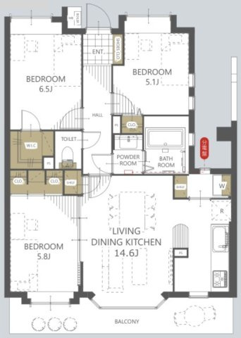 『八王子市マンション』レクセルマンション京王堀之内【仲介手数料無料】　八王子市松木32-6
