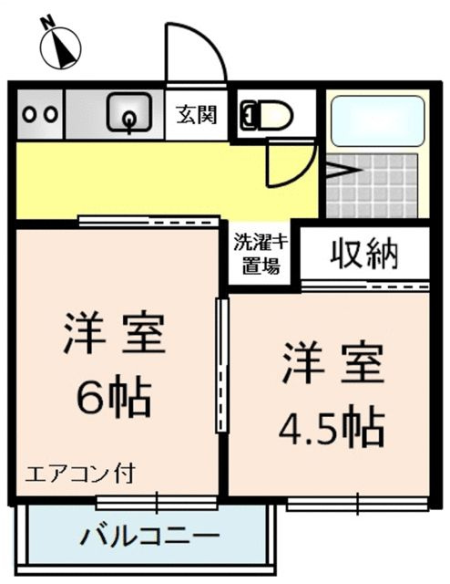 メゾンケームⅡの間取り