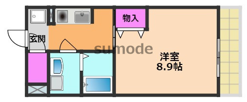パストラル西中条の間取り