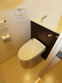 【トイレ】 | ノーサイド立葉 | 落ち着いた色調のトイレです