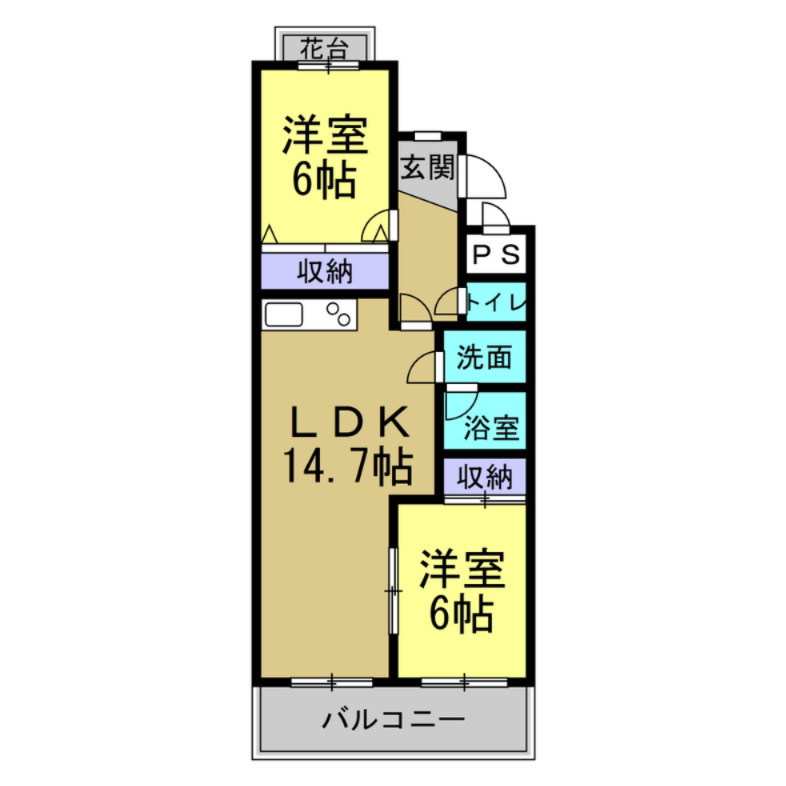 グランドール・清水苑の間取り