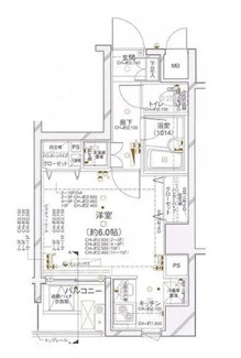 【間取り】 | パレステュディオ麻布EAST | 間取りです。