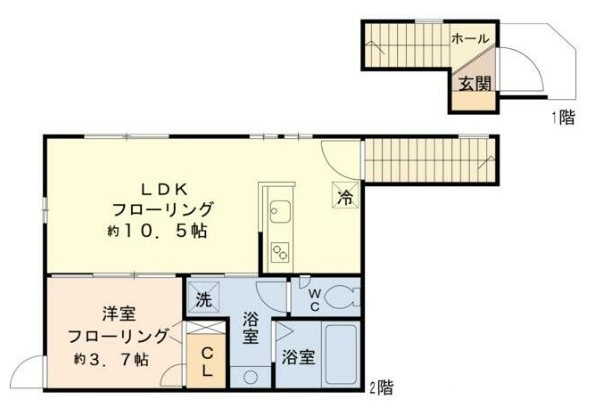 ラテール下北沢の間取り|間取りです。