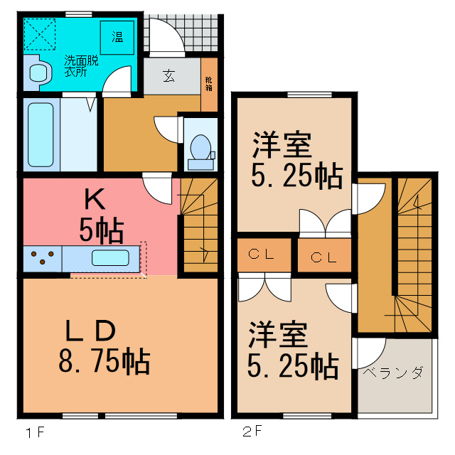 TOWN西24南2 T&KⅡの間取り