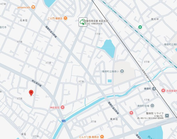 加古郡播磨町本荘3丁目　土地の地図