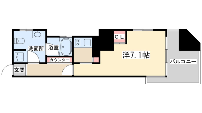 【間取り】 | エス・キュート西天満