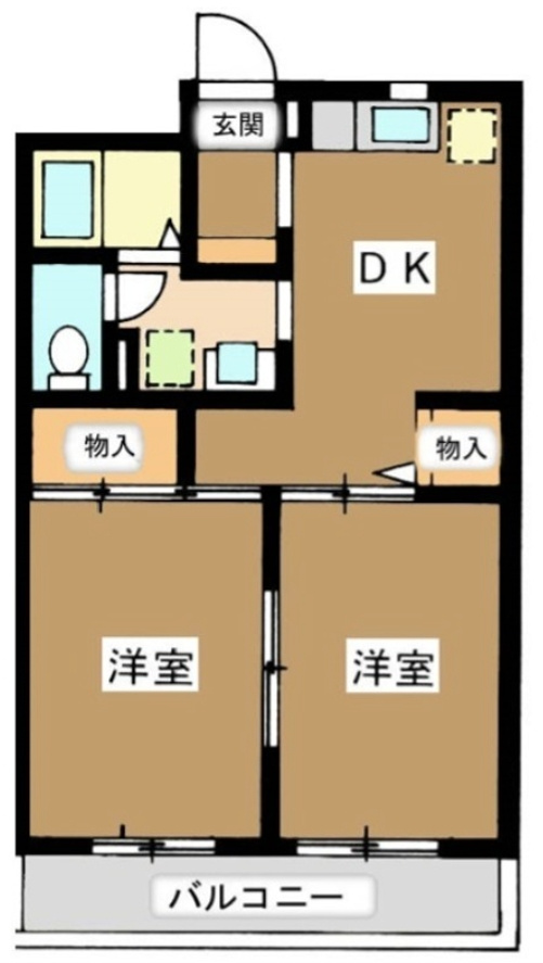 パルデンス綱島Ｃ棟 の間取り|間取りです。