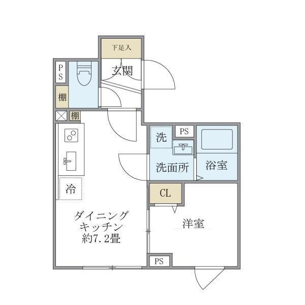 ウェルスクエア中延ＩＩの間取り|間取りです。