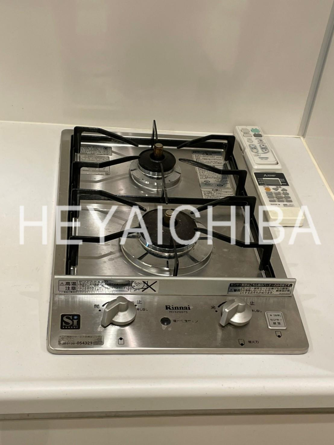 プレール・ドゥーク西浅草のキッチン|2口ガスコンロ