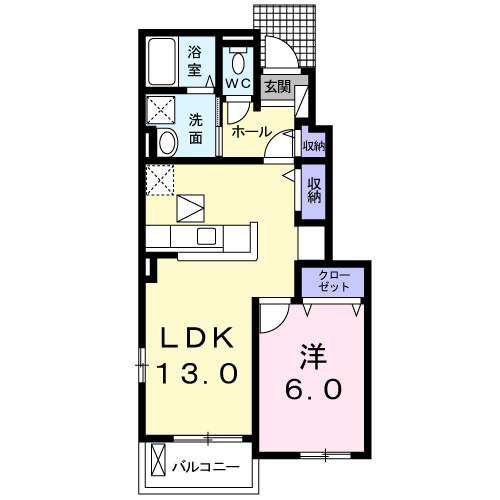 フィオーレ2番館の間取り