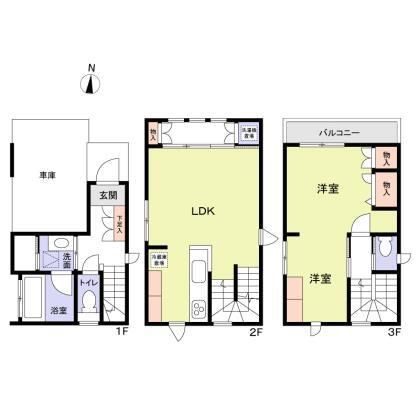 江東区石島貸家の間取り