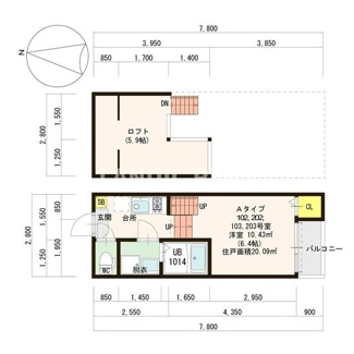 【間取り】 | サンライズ片江
