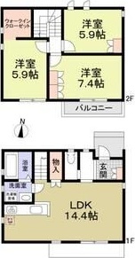 Forest　Maison相生山　Iの間取り