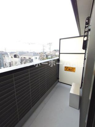特典：仲介手数料が無料です!!のバルコニー|外からの目が気にならないバルコニーで洗濯物が干せます