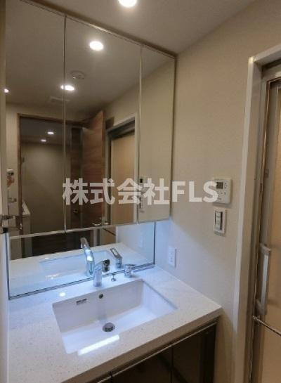 中央区築地６丁目の賃貸マンションの洗面所