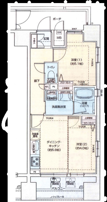 グランドロアール天満橋の間取り