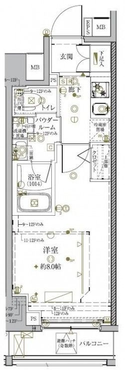 クレイシア秋葉原ラグゼスウィートの間取り|間取りです。