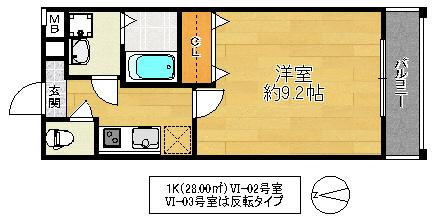 大阪市城東区諏訪４丁目のアパートの間取り