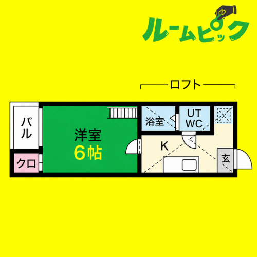 グレイス本城　名古屋市賃貸　仲介手数料無料の間取り