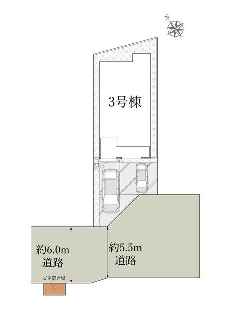 鎌ケ谷市中佐津間　第１期の区画図