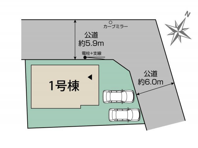 ブルーミングガーデン　鎌ケ谷市東鎌ヶ谷３丁目１棟／１期１号棟の区画図
