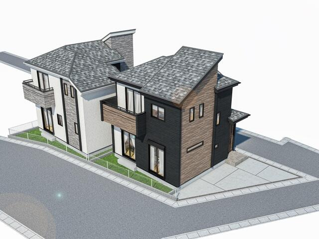 市川市大和田５丁目３０８番の外観パース