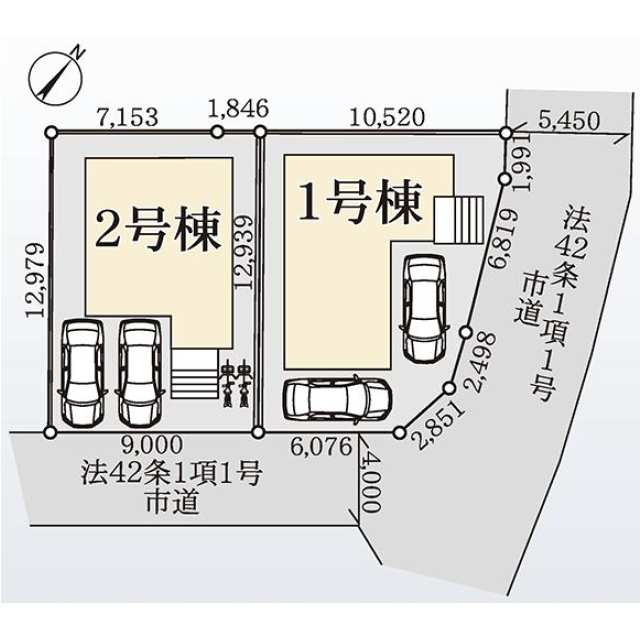 市川大野第３の区画図