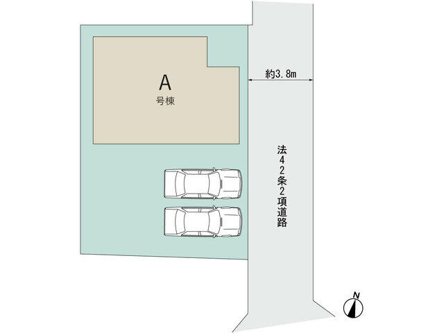 市川市若宮３丁目２７４番の区画図