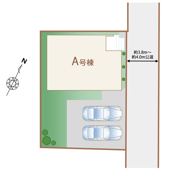 市川市若宮３丁目２７４番の区画図